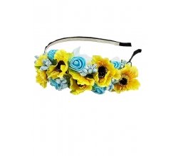  Ogród kwiatowy Hoop, niebiesko-żółty