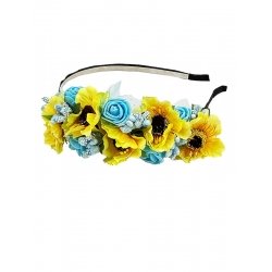  Обруч Цветочный сад, сине-желтый