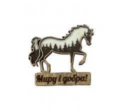  Магнит деревянный Мира и добра