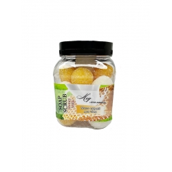 Мило-скраб кульки для тіла Мед молоко