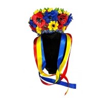 Вінок Квіти зі стрічками маки