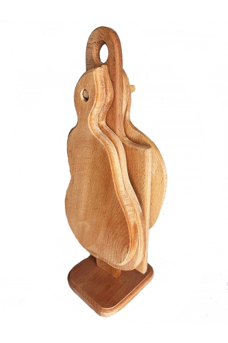 Набір 4 дошки на підставці великий Фрукти