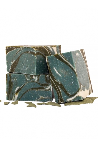 Натуральне мило з зеленою та блакитною глинами 100 гр