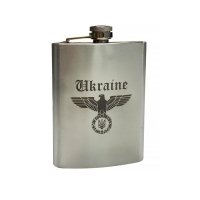 Фляга нержавіюча з гравіюванням "Ukraine Eagle" 220 мл