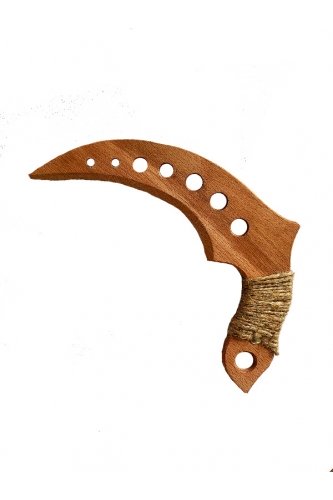 Ніж з мішковиною карамбіт (більший) світлий