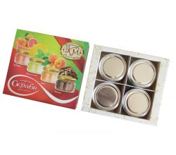 Набір скрабів Карпатський миловар Грейпфрут, мята і лимон, персик, шоколад