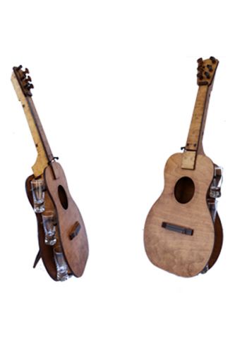 Деревянный бар Гитара Деревянный бар Гитара