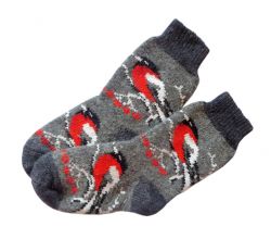 Шкарпетки з вовни жіночі Горобець