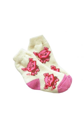 Шерстяні дитячі шкарпетки №34 Свинка try0004-3