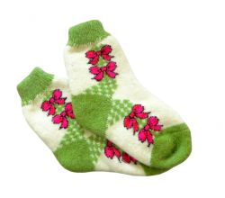 Шерстяні дитячі шкарпетки №38 Бантик try0003-7