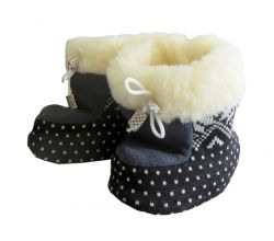 Пінетки з овчиною дитячі кольорові