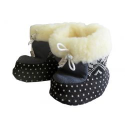 Пінетки з овчиною дитячі кольорові