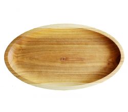 Дерев'яна тарілка для закусок (35 см)