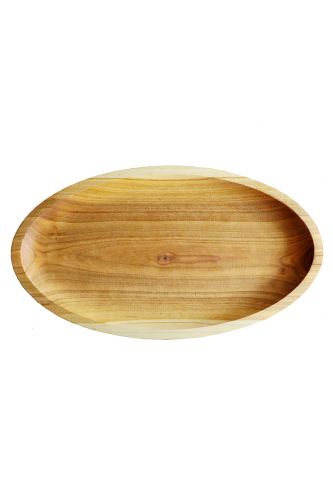 Дерев'яна тарілка для закусок (35 см)