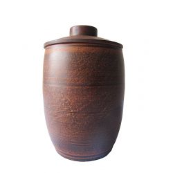 Глиняна бочка для сипучих Глянц 