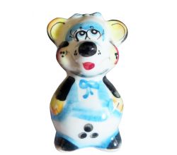 Мишка кольорова №905517 (гжель)