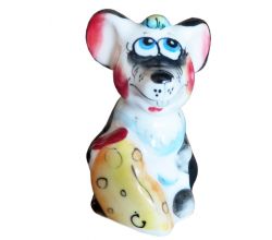 Мишка кольорова №905531 (гжель)