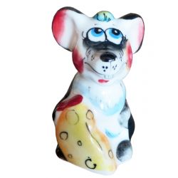 Мишка кольорова №905531 (гжель)