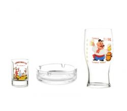 Набір Антистрес 3 (1 бокал + з чарки + попільничка) 165204