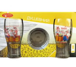 Набір Душевний 2 (2 бокали + попільничка)