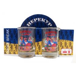 Набір Перекур Медовуха (2 чарки + попільничка)