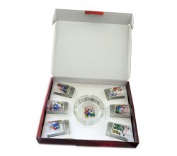 Набір для чоловіків За батьків (6 чарок + попільничка) 165201