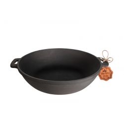 Лита чавунна сковорода 24*6 см