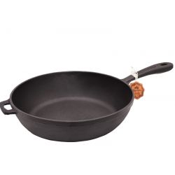 Лита чавунна сковорода з ручкою 26*6 см T203