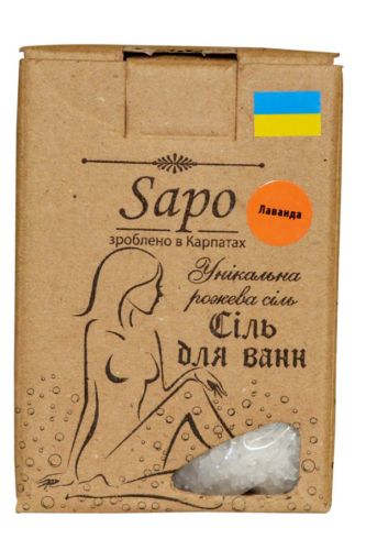 Морська сіль для ванни Лаванда в крафтовій упаковці 250 г 9460064