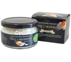 Соляно-цукровий скраб для тіла Мед з молоком