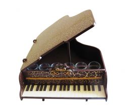 Дерев'яний міні-бар Рояль темний (з чарками)