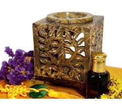 Аромалампа каменная квадратная