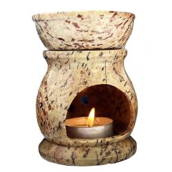 Аромалампа кам'яна кругла з зірками Індія