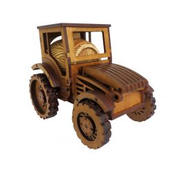 Дерев'яний бар з керамічною бочкою Трактор