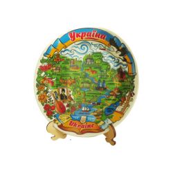 Plate Map of Ukraine 19 cm