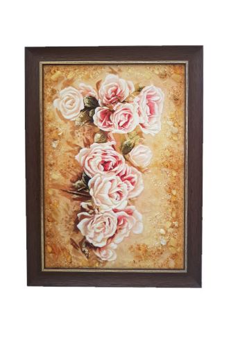 Картина з бурштину Квіти