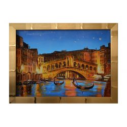 Картина з бурштину Нічний міст 