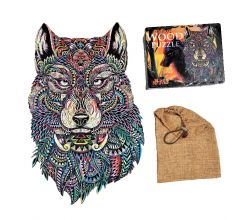 Дерев'яний пазл Вовк 477 * 304 мм