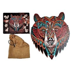 Дерев'яний пазл Ведмідь 360 * 300 мм