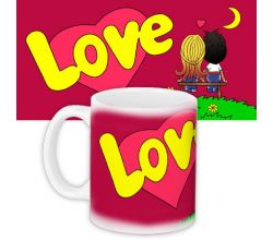 Чашка керамічна Любов (червона)