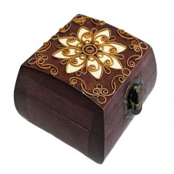 Шкатулка  ручної роботи  мала (нова) Квітка життя 00002021