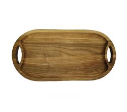 Дерев'яний піднос овальний 40см
