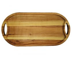 Дерев'яний піднос овальний великий 50 * 25 см