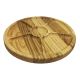 Дерев’яна тарілка кругла 6 в 1 (30 см)