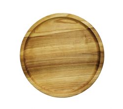 Тарілка із дерева кругла (30 см)