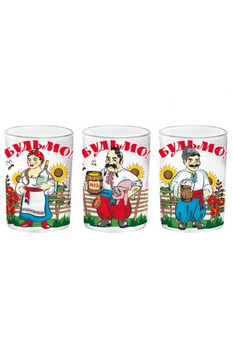Set of Shot Glasses Cheers! 3pcs (50 ml)