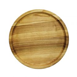 Тарілка із дерева кругла (30 см)