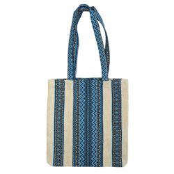 Сумка з вишивкою на плече (синя)