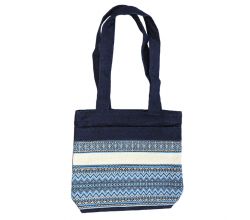 Сумка джинсова з вишивкою (синя)