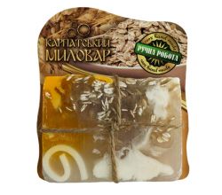 Мило ручної роботи Карпатський миловар Вівсяний скраб 100г